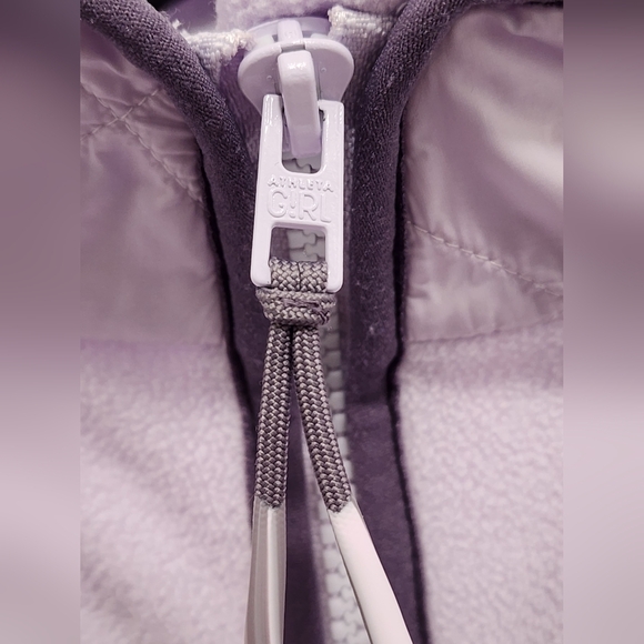 Athleta Girl Transition‎ Half Zip Color: Oxalis Violet Medium 8-10 - Picture 4 of 9